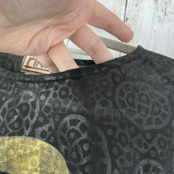 Rima One Size African Black & Gold 2 Piece Blouse & Skirt Set - Drawstring Waist - Picture 5 of 14